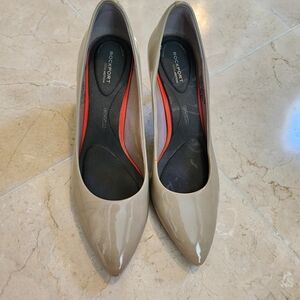 Rockport Patent Nude Pointed-Toe Pumps